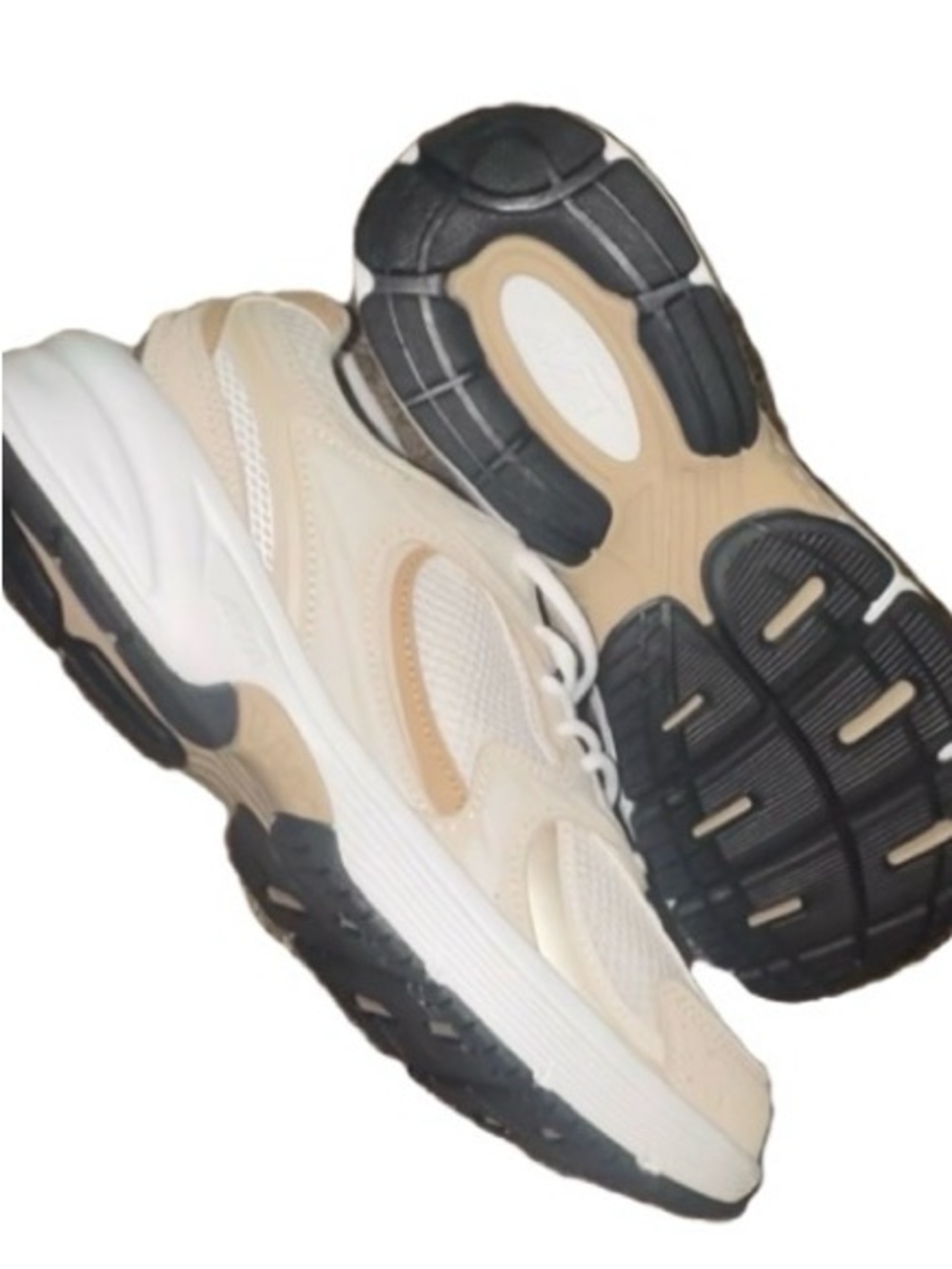 Avia Women's Athletic Sneakers in Beige and Black